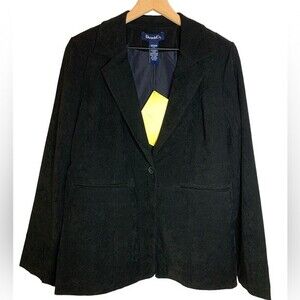NWT DENIM & CO QVC BLACK BLAZER. Size Medium.